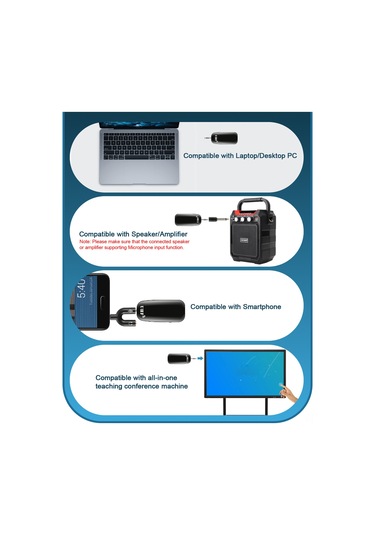 Lemestar Kablosuz Uhf Mikrofon Seti - 50m Menzilli, Akıllı Telefon/pc Uyumlu, Canlı Yayın Ve Kayıt İçin