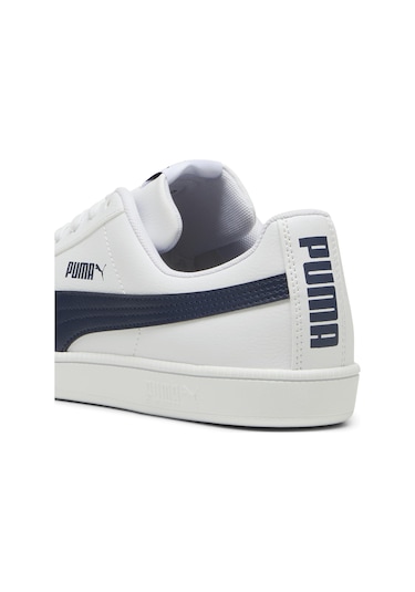 Puma Up Erkek Spor Ayakkabı Beyaz Lacivert Beyaz - Lacivert