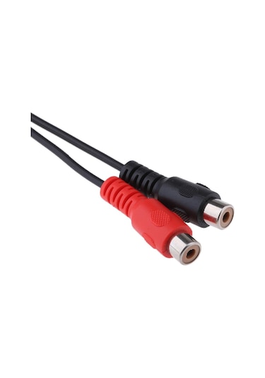 Suntek 6.35mm Trs Stereo Erkek Fiş - 2rca Dişi Jack Y Splitter