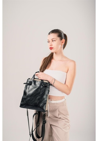 Ççs Kadın 17826 Omuz Ve Sırt Çantası Siyah