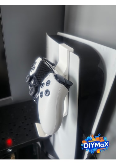Ps5 Kol Askı Aparatı 2 Li Controller Tutucu Clip, Playstation 5 Yan Montaj Standı - Beyaz