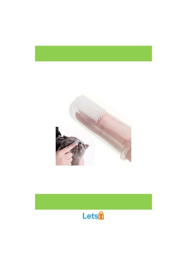 Yumuşak Silikon Kedi Köpek Diş Temizleme Parmağı Fırçası