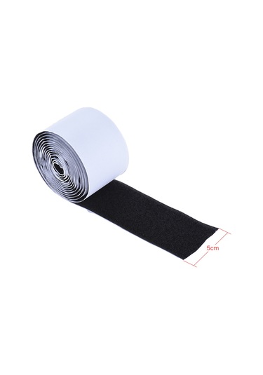 Yaozixa Gitar Pedalı Sabitleme Bandı - 5cm Genişlik 2m Uzunluk, Güçlü Yapıştırıcı Arka Yüzeyli, 1 Set Kanca + Döngü