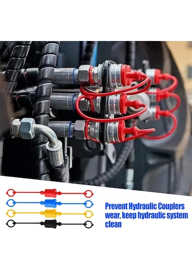 Xurunkeji Iso7241-a Iso-a Hidrolik Bağlantı Elemanı Erkek Toz Kapağı Ve Dişi Tapa Kapağı, Hidrolik Tapa Kapağı Bağlantı Seti B