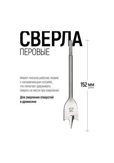 Fıt Fınch Industrıal Tools Fıt Ahşap Matkap Uçları 6'lı 10-25 Mm Tükenmez Uçlu 296166810