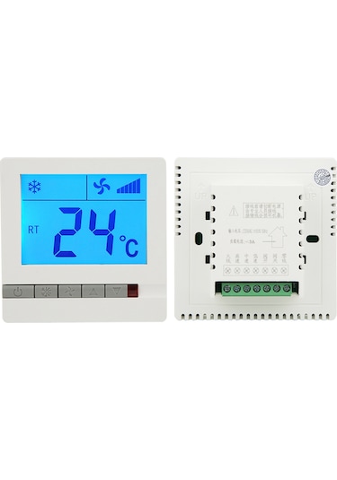 Ximistore9 Fan Koili Kontrol Cihazı - Lcd Ekranlı Sıcaklık Regülatörü, Kompresör Koruma, Otomatik Rüzgar Hızı