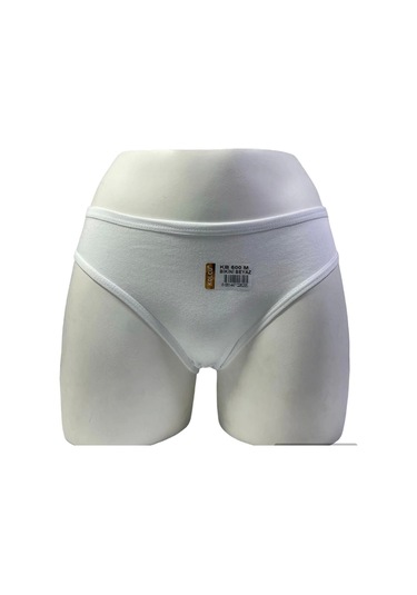 Kolcu 3 Lü Bayan Lycralı Bikini Kilot-beyaz Beyaz