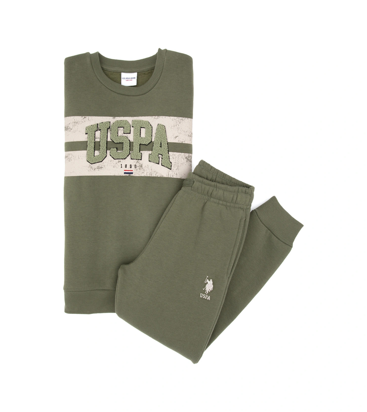 U.s. Polo Assn. Erkek Çocuk Haki Pijama Takım 50318683-vr027 Haki