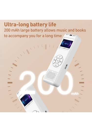 T09 Çok Fonksiyonlu Dijital Ekran Mp3 / Mp4 Bluetooth Müzik Çalar Siyah , Boyut:hafıza Kartı Olmadan