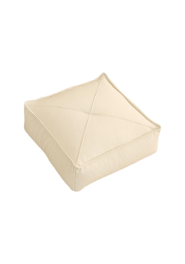 Homyl Yer Yastık Kare Futon Zemin Oturma Minderi Ofis Bej Bej