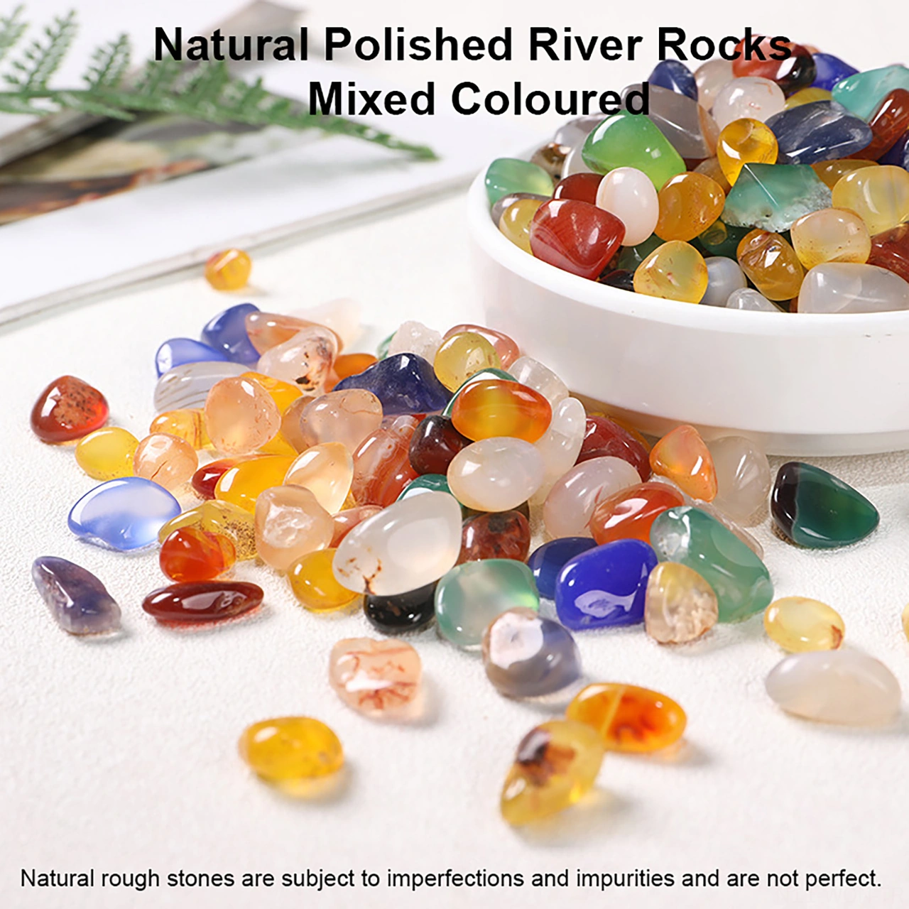 Neevoyu 100g Doğal Ahenk Taşları, 5-7mm Parlatılmış Renkli Kırıklar, Akvaryum Dekorasyonu Ve Dıy İçin Kullanıma Uygun