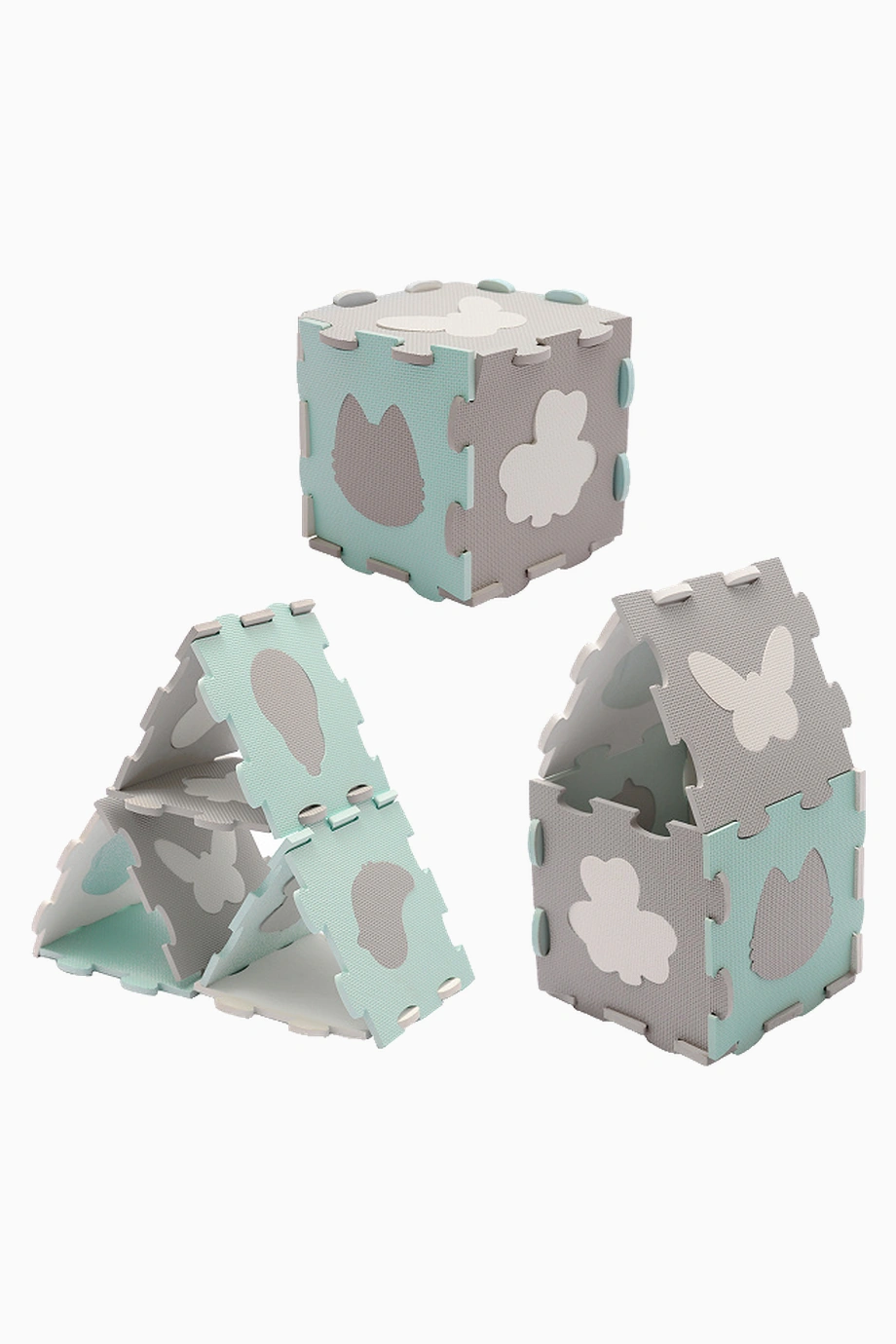 Kinderkraft Luno Shapes 3D Köpük Oyun Matı Yapboz