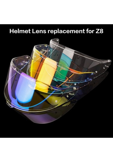 Z8 Kask İçin Uv Koruma, Anti-sis Ve Çizilmeye Dayanıklı Motor Vizörü