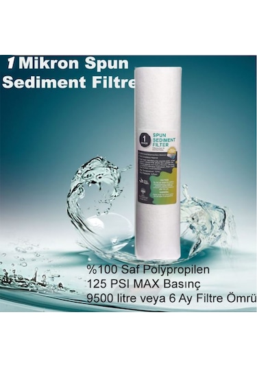 Şebeke Daire Bina Girişi Su Arıtma Sistemi 3Lü Süper Ekonomik Set
