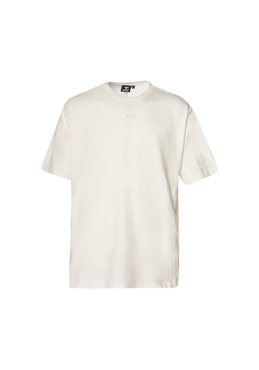 Hummel Britt Oversize Erkek Beyaz Yuvarlak Yaka Tişört Beyaz