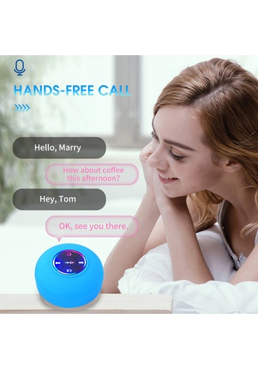 Springsun Banyo Için Ipx4 Su Geçirmez Led Işıklı Hoparlör - Bt 5.0, Sürekli Bağlantı, Kolaysız Arama Cevaplama, 3w Ses Gücü Sarı