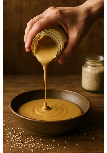 Tahin 600 Gr. Cam Kavanoz Uşak Yöresi Doğal