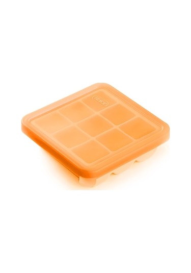 Mutfak Ve Bar Aksesuarı - Fda Onaylı Yiyecek Grubu Silikon Buz Kavanozu 9 Hücreli Turuncu Renkli -20 C/+220 C Sıcaklık Dayanıklı Çok Renkli Çok Renkli