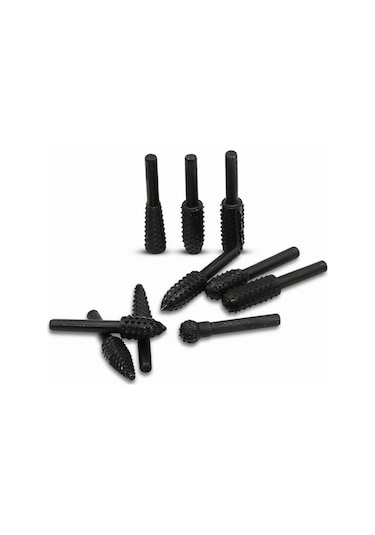 Geeroyoo 10 Parça Ahşap Oyma Ve Parlatma Seti - Yüksek Hızlı Döner Uçlar, 45 Karbon Çelik