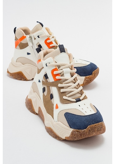 Luvishoes Lowel Laci Multi Kadın Spor Bot Lacivert