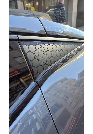 Peugeot 408 Uyumlu Kelebek Cam Sticker Set - Logolu