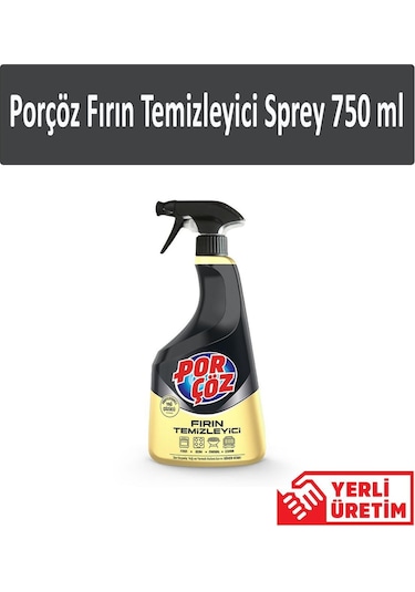 Porçöz Fırın Temizleyici Sprey 4 x 750 ML