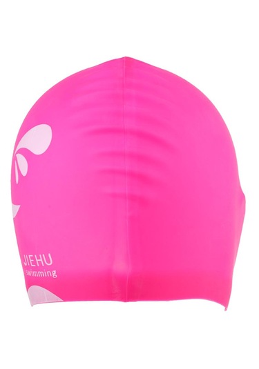 Dolıty Yüzme Şapkaları Suya Dayanıklı Unisex Premium Silikon Pembe
