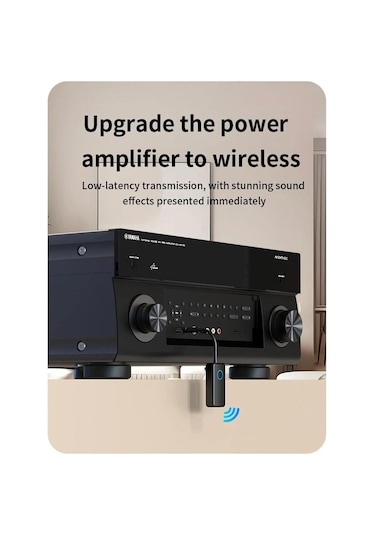 M30 Kablosuz Ses Adaptörü Bluetooth 5.4, Aux 3.5mm, 2 Si 1 Arada Transmitter, Araç & Ev Hoparlör Uyumlu