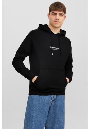 Jack&jones Jorvesterbro Sweat Hood Noos Siyah 001