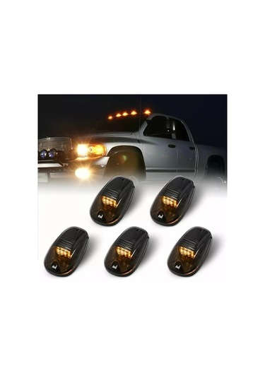 Xuweiwei 5pcs Led Lights Amber Yellow Ici Dis Aydinlatma Oda Elektrik Tesisati Pilsiz