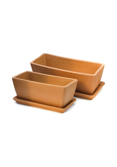 Cassetta Garda 42 Cm Toprak Saksı Terracota