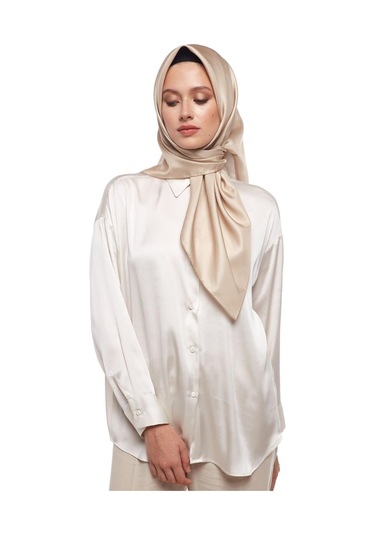 İpekevi Düz Twill İpek Eşarp - Osmanlı Beji Osmanlı Beji