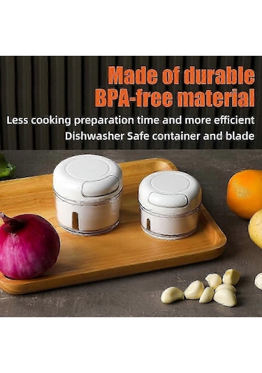 Mini Manuel Gıda İşlemcisi Taşınabilir Sarımsak Doğrayıcı Öğütücü Çok Renkli