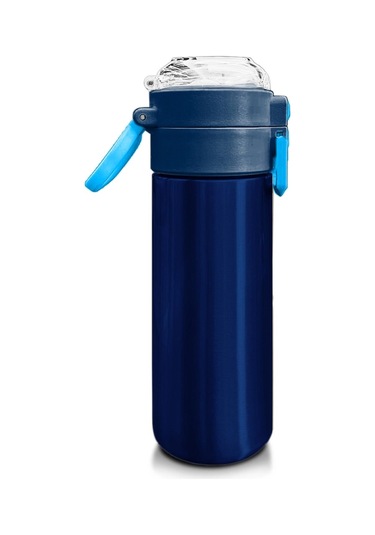 Coral High Kids Lacivert Mavi Pipetli Ve Direkt İçim Çelik Termos 500 Ml 31828 Lacivert