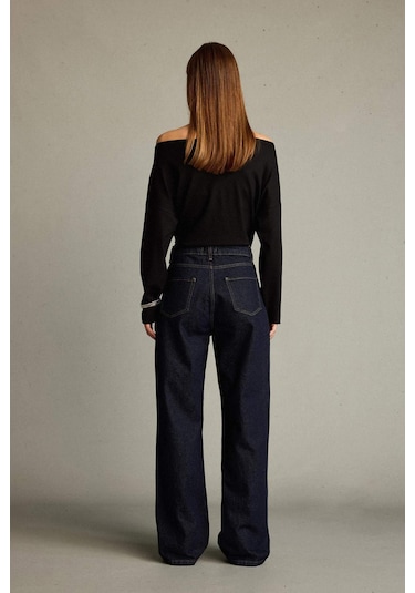 Defacto Relax Fit Düz Paça Jean Pantolon G3204ax25aunm26 Lacivert Defacto Relax Fit Düz Paça Jean Pantolon G3204ax25aunm26 Lacivert