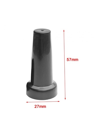 Dolıty Şemsiye Ucu Tampon Kapakları Kamp Dik Yollar 57x27mm Siyah