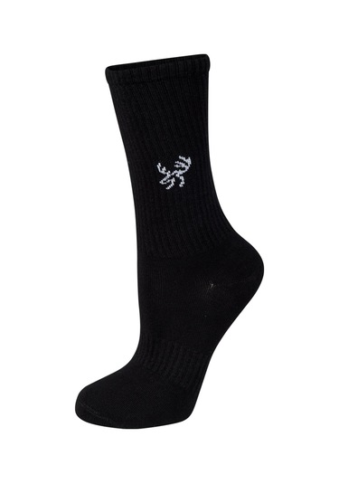 2as Uzun Bambu Spor Çorap Siyah