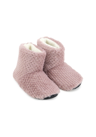 Gezer Kadın Kışlık Sessiz Taban Ev Panduf Bot Ga7kte.03432.00.09e.0c Pembe
