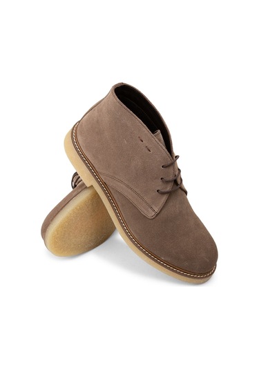 Deery Hakiki Süet Vizon Rengi Erkek Bot - 01295mvznc02