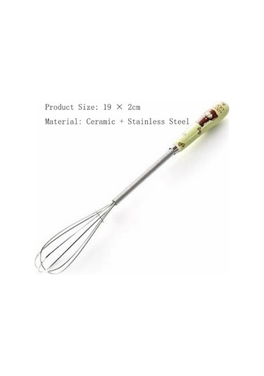 Yasammerkezi Koyu Gri Tarzı Mutfak Silikon Çırpma Kaymaz Kolay Temizlenebilir Yumurta Çırpıcı Süt Köpür Ahşap