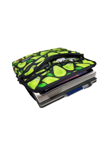Jacbag Açık Yeşil Avokado Üç Cepli Tablet Telefon Not Defteri El Çantası - Kız Çocuk/kadın Tablet Kılıfı
