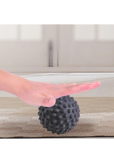 Homyl Masaj Topu Kadın Fitness Ekipmanları Spor Boyun Sırt Siyah