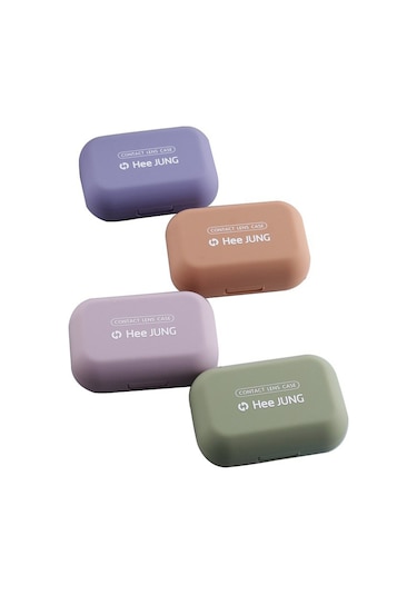 Shineyee Pratik Ve Şık Pembe Lens Kutusu - Yumuşak Kauçuk Kaplama, Gözlük Bakımı İçin İdeal