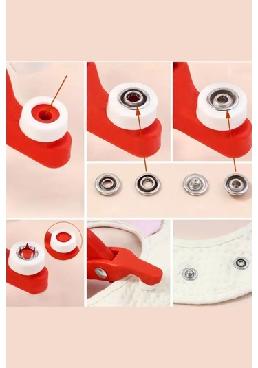 Büro Ev Ofis Hobi Atölyesi İçin Plastik Çıt Çıt Pensi Çıtçıt Takma Aleti