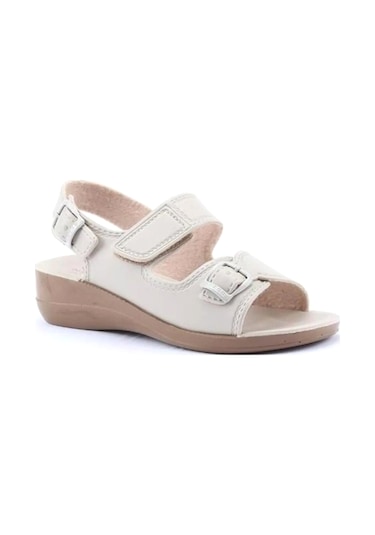 Gezer 4321 Kadın Ortopedik Hac Umre Günlük Sandalet Bej