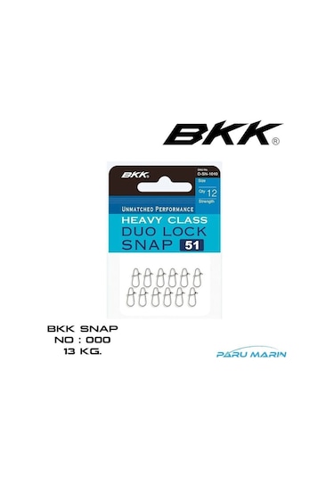 Bkk Duolock 51 Snap Klips No:000 , 13 Kg.