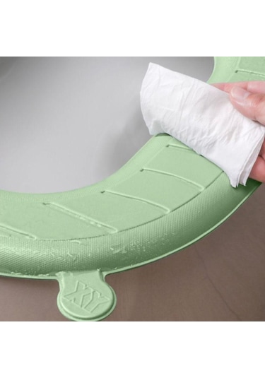 Mavi Saplı Klozet Minderi Yeniden Kullanılabilir Closestool Mat Yumuşak Eva Klozet Kapağı Banyo