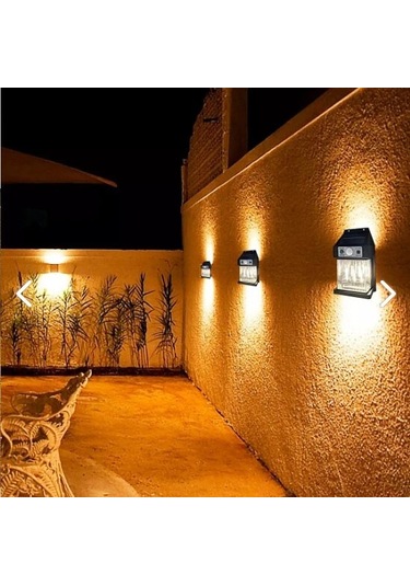 Larimar Güneş Enerjili Hareket Sensörlü Duvar Lambası - 9017003250296lmr Çok Renkli