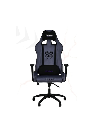 Rio Plus Balerion Terletmez Kadife Kumaş Antrasit Gaming Oyuncu Koltuğu -3 Gri