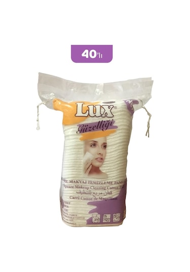 Lux Disk Kare Makyaj Pamuğu 40' Lı